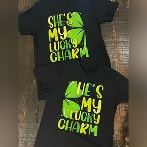 St. Patrick’s Day ☘️Matching Couple Shirts☘️ Men’s Size L Women’s Size M